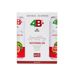 4B+ Sparkling Watermelon Juice - 500mL, 4-Pack