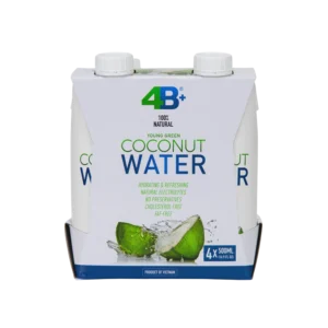 4B+ Coconut Water - 500mL, 4-Pack